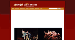 Desktop Screenshot of michiganballettheatre.com